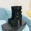 Saint Laurent Heel 14.5cm Platform 5.5cm Cherry Buckle-Trio Booties Suede Black 2022