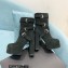 Saint Laurent Heel 14.5cm Platform 5.5cm Cherry Buckle-Trio Booties Suede Black 2022