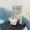 Saint Laurent Heel 14.5cm Platform 5.5cm Cherry Buckle-Trio Booties Suede Creamy 2022