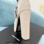 Saint Laurent Heel 14.5cm Platform 5.5cm Cherry Buckle-Trio Booties Suede Creamy 2022