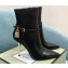 Tom Ford Heel 10.5cm LEATHER PADLOCK ANKLE boots Black 2022