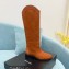 Saint Laurent kate boots in leather Suede Caramel 2022