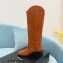 Saint Laurent kate boots in leather Suede Caramel 2022