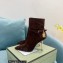 Tom Ford Heel 10.5cm LEATHER PADLOCK ANKLE boots Suede Coffee 2022