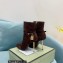 Tom Ford Heel 10.5cm LEATHER PADLOCK ANKLE boots Suede Coffee 2022
