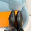 Hermes Folk 35 boots with embroidered details Calfskin Black 2022