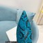 Amina Muaddi Heel 10.5cm Rain Leather boots python-print Blue 2022