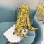Amina Muaddi Heel 10.5cm Rain Leather boots python-print Yellow 2022