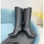 Saint Laurent Heel 9cm jane monogram boots in leather Black 2022