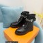 Louis Vuitton Territory Flat Ranger Ankle Boots Black with LV Circle and Vuitton signatures on the strap 2022