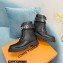 Louis Vuitton Territory Flat Ranger Ankle Boots Black with LV Circle and Vuitton signatures on the strap 2022