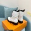 Louis Vuitton Territory Flat Ranger Ankle Boots White with LV Circle and Vuitton signatures on the strap 2022