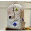Louis Vuitton Taurillon Monogram leather Climbing Theme Ellipse Backpack Bag White