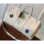 Louis Vuitton Taurillon Monogram leather Climbing Theme Keepall 50 Bag White
