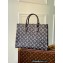 Louis Vuitton Monogram Canvas OnTheGo MM Tote Bag with an outside pocket M46154 Black