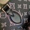 Louis Vuitton Monogram Canvas OnTheGo MM Tote Bag with an outside pocket M46154 Black