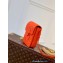 Louis Vuitton Taurillon Monogram leather S-Lock Vertical wearable wallet Bag Orange
