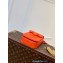 Louis Vuitton Taurillon Monogram leather S-Lock Vertical wearable wallet Bag Orange