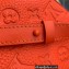 Louis Vuitton Taurillon Monogram leather S-Lock Vertical wearable wallet Bag Orange
