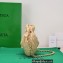 Bottega Veneta Chain mini jodie intrecciato leather top handle bag Apricot