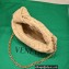 Bottega Veneta Chain mini jodie intrecciato leather top handle bag Apricot