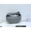 Bottega Veneta mini jodie rhinestone-embellished satin top handle bag Gray