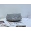 Bottega Veneta mini jodie rhinestone-embellished satin top handle bag Light Gray