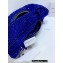 Bottega Veneta mini jodie rhinestone-embellished satin top handle bag Blue