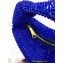 Bottega Veneta mini jodie rhinestone-embellished satin top handle bag Blue