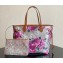 Louis Vuitton Canvas Neverfull MM Tote Bag M21352 buttercup floral pattern
