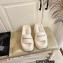 Alexander Wang Heel 9.5cm Platform 6cm Taji Slide Sandals Shearling White 2022