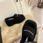 Alexander Wang Heel 9.5cm Platform 6cm Taji Slide Sandals Shearling Black 2022
