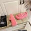 Alexander Wang Heel 9.5cm Platform 6cm Taji Slide Sandals Shearling Pink 2022