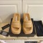Alexander Wang Heel 9.5cm Platform 6cm Taji Slide Sandals Shearling Camel 2022