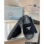 Prada triangle logo Shearling slides 1XX592 Black 2022
