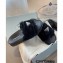 Prada triangle logo Shearling slides 1XX592 Black 2022