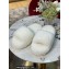 Bottega Veneta resort teddy Shearling slides White 2022
