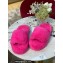 Bottega Veneta resort teddy Shearling slides Fuchsia 2022