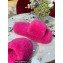 Bottega Veneta resort teddy Shearling slides Fuchsia 2022