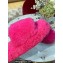 Bottega Veneta resort teddy Shearling slides Fuchsia 2022