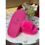 Bottega Veneta resort teddy Shearling slides Fuchsia 2022