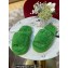 Bottega Veneta resort teddy Shearling slides Green 2022