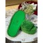 Bottega Veneta resort teddy Shearling slides Green 2022