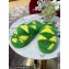 Bottega Veneta resort teddy Shearling slides Green/Yellow 2022