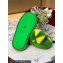 Bottega Veneta resort teddy Shearling slides Green/Yellow 2022
