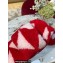 Bottega Veneta resort teddy Shearling slides Red/White 2022