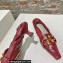 Bottega Veneta leather madame pumps Dark Red