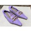 Bottega Veneta leather madame pumps Lavender