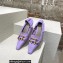 Bottega Veneta leather madame pumps Lavender
