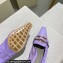 Bottega Veneta leather madame pumps Lavender